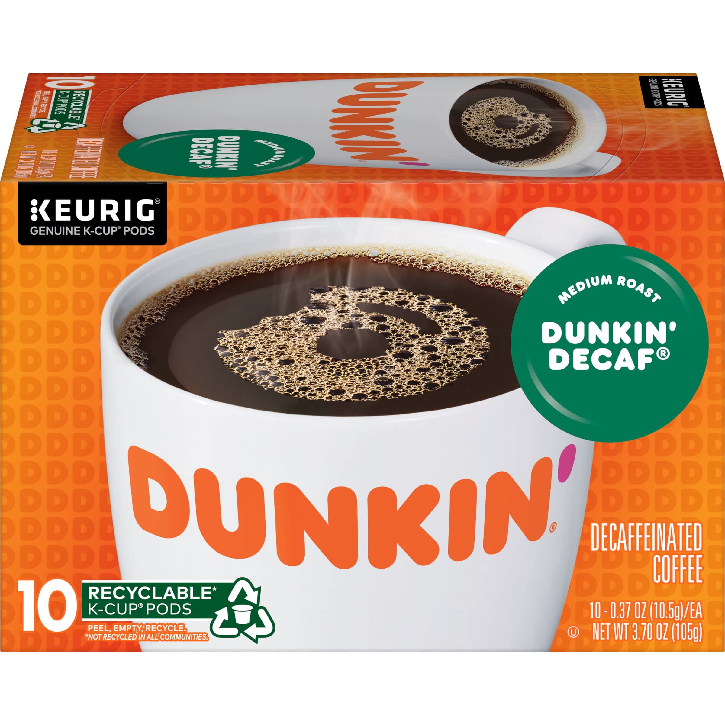 Dunkin' Donuts Coffee K-Cups Decaf Original (Pack of 20)