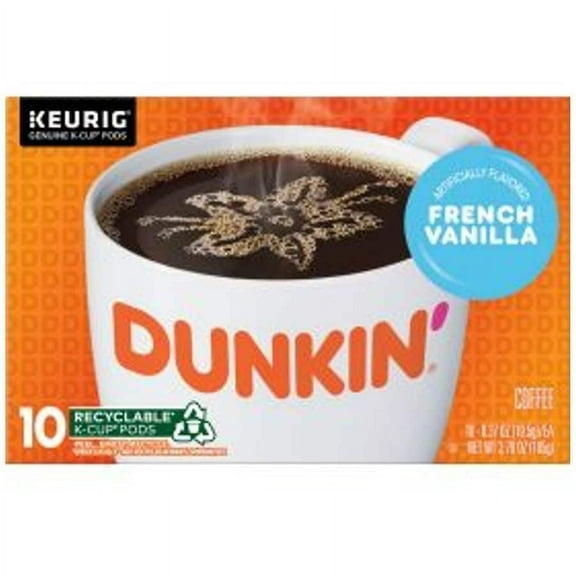 Dunkin' Donuts Coffee K-Cups French Vanilla0.37oz x oz 10 Each