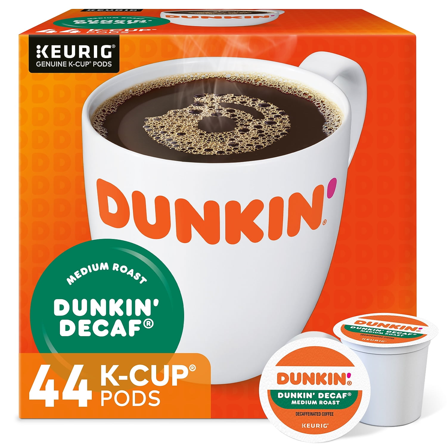 Dunkin' Donuts Decaf Single-Serve K-Cup Pods Medium Roast Coffee 44 Count 24306977