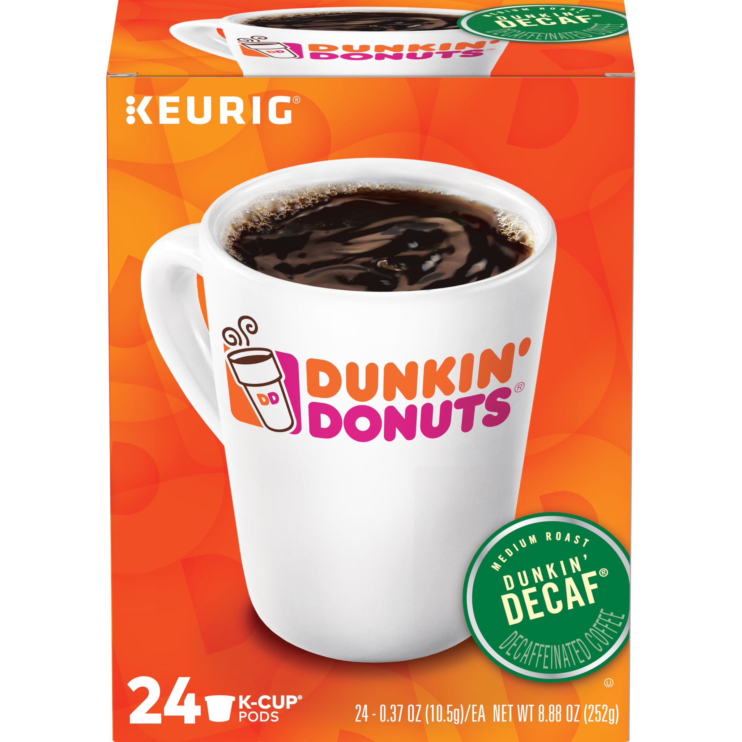 Dunkin' Donuts Dunkin' Decaf Coffee K-Cup Pods, 24 Count