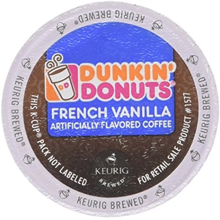 Dunkin Donuts French Vanilla - Box Of 12 Kcups For Use In Keurig Coffee Brewers
