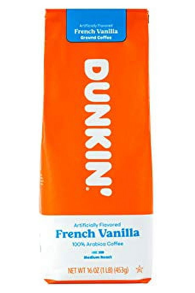 Dunkin' Donuts French Vanilla Ground Coffee 453g (16oz.)