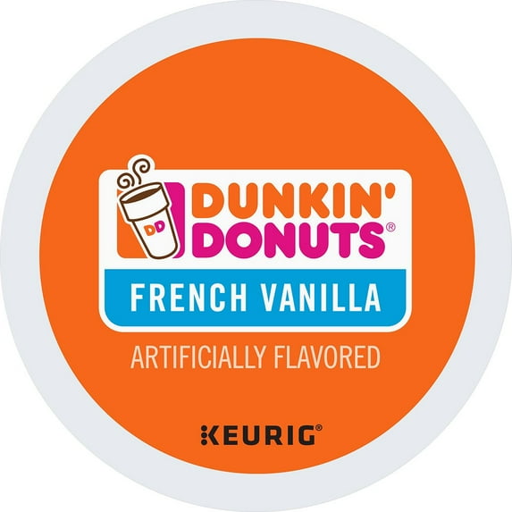 Dunkin' Donuts French Vanilla, K-Cup Coffee Pods For Keurig Brewers, 24 Count