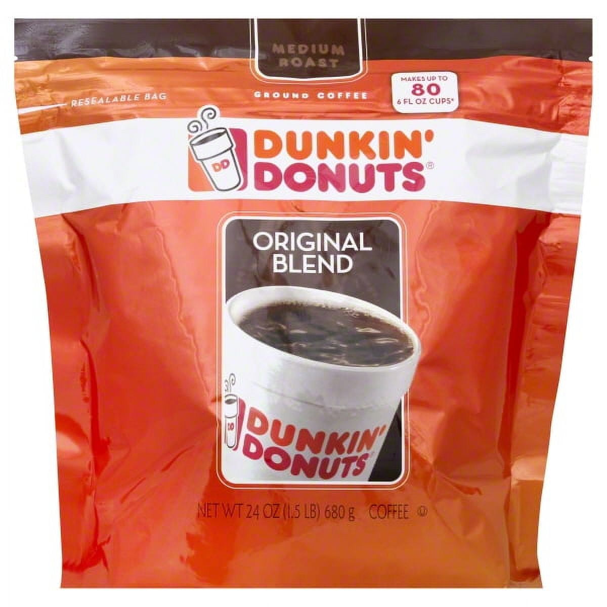 Dunkin Donuts Ground Coffee Original Blend 24.0 OZ Walmart