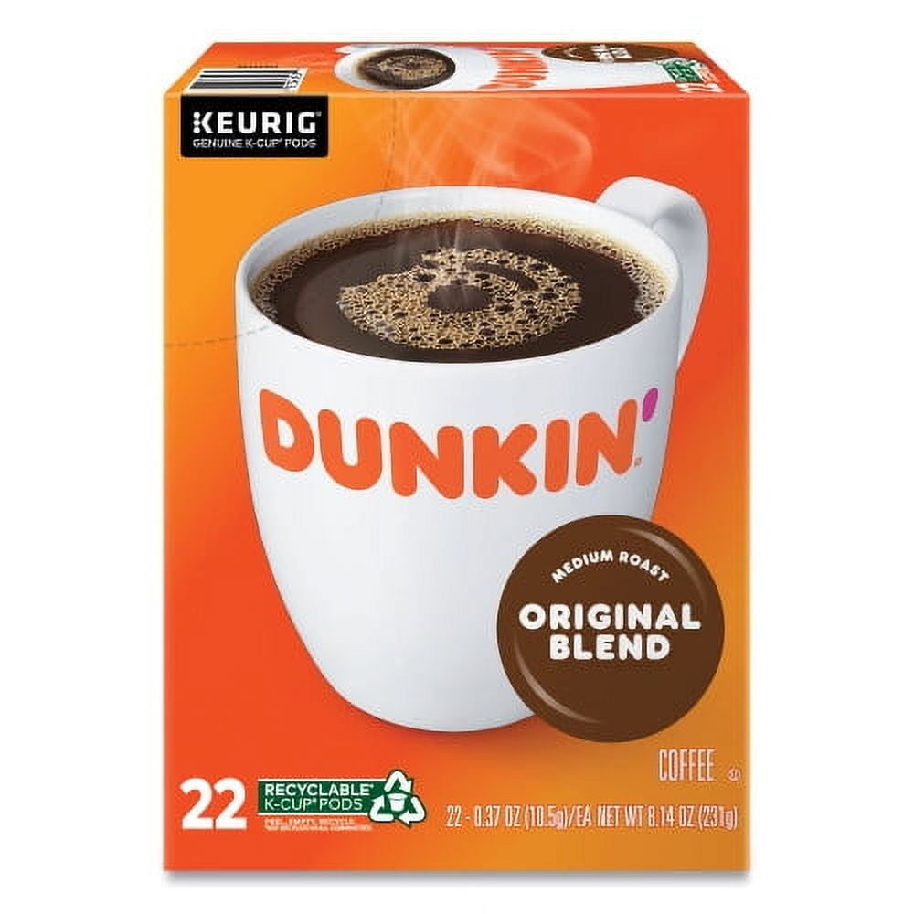 Dunkin' Medium Roast Original Blend Coffee Pods, 22-Count Box