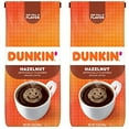 thumbnail image 1 of Dunkin Donuts Medium Roast Ground Coffee, Hazelnut (Pack Of 2), 1 of 1