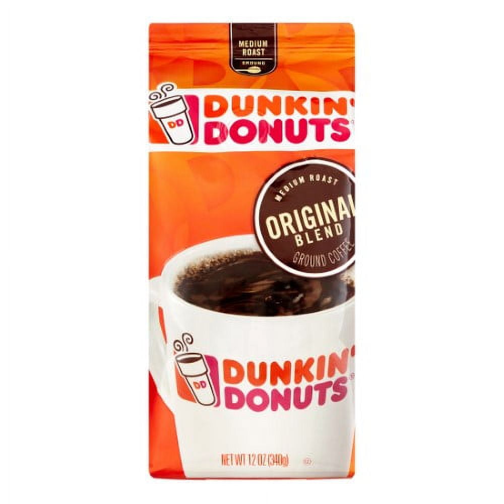 Dunkin', Ground Coffee, 12 Oz, Original Blend Medium Roast - Walmart.com