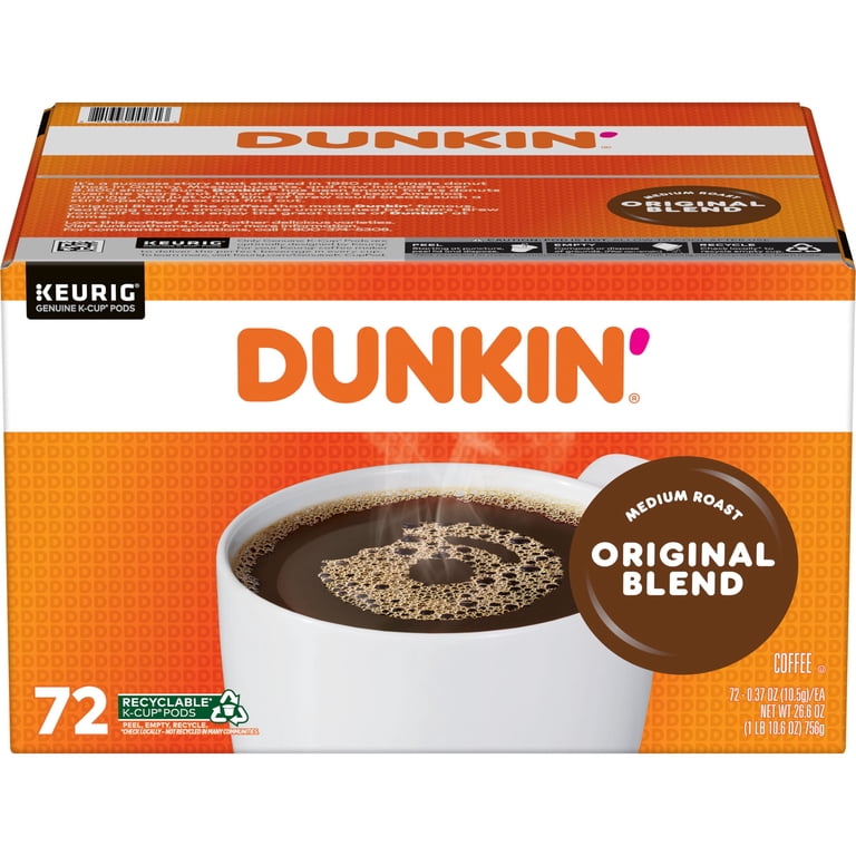 Dunkin', Original Blend Coffee, Medium Roast, Keurig K-Cup Pods