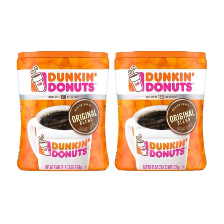 Dunkin' Donuts Original Blend Ground Coffee, Medium Roast (45 oz.) 2PK