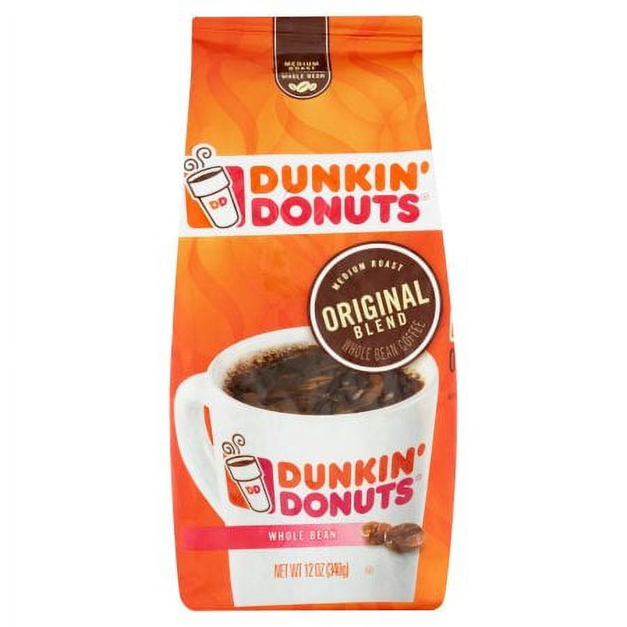 Dunkin' Donuts Original Blend Medium Roast Whole Bean Coffee 12 oz