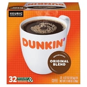 Dunkin Donuts Original KCups0.37oz x 32 Each Pack of 2