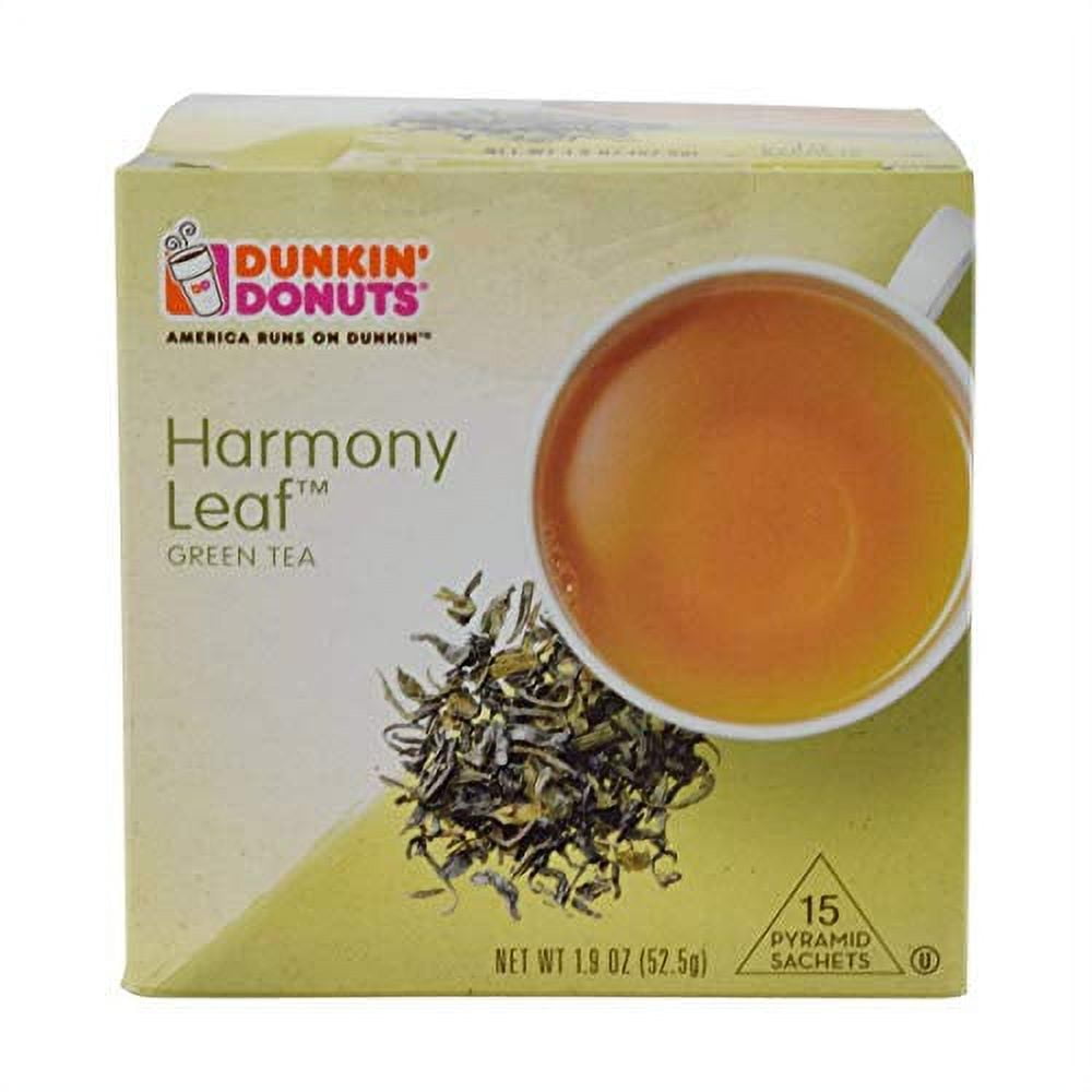 Dunkin' Donuts Pyramid Sachet Tea (Harmony Leaf Green Tea, One Box
