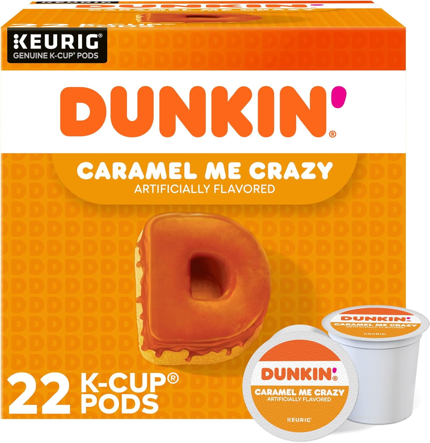 Dunkin Donuts kcup pods, caramel me crazy, 22/box
