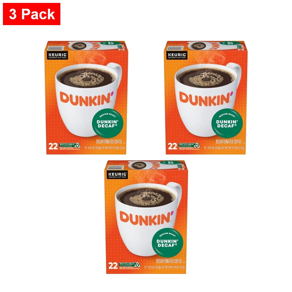 Dunkin' Dunkin' Decaf Medium Roast Coffee - Keurig K-Cup Pods - 22ct