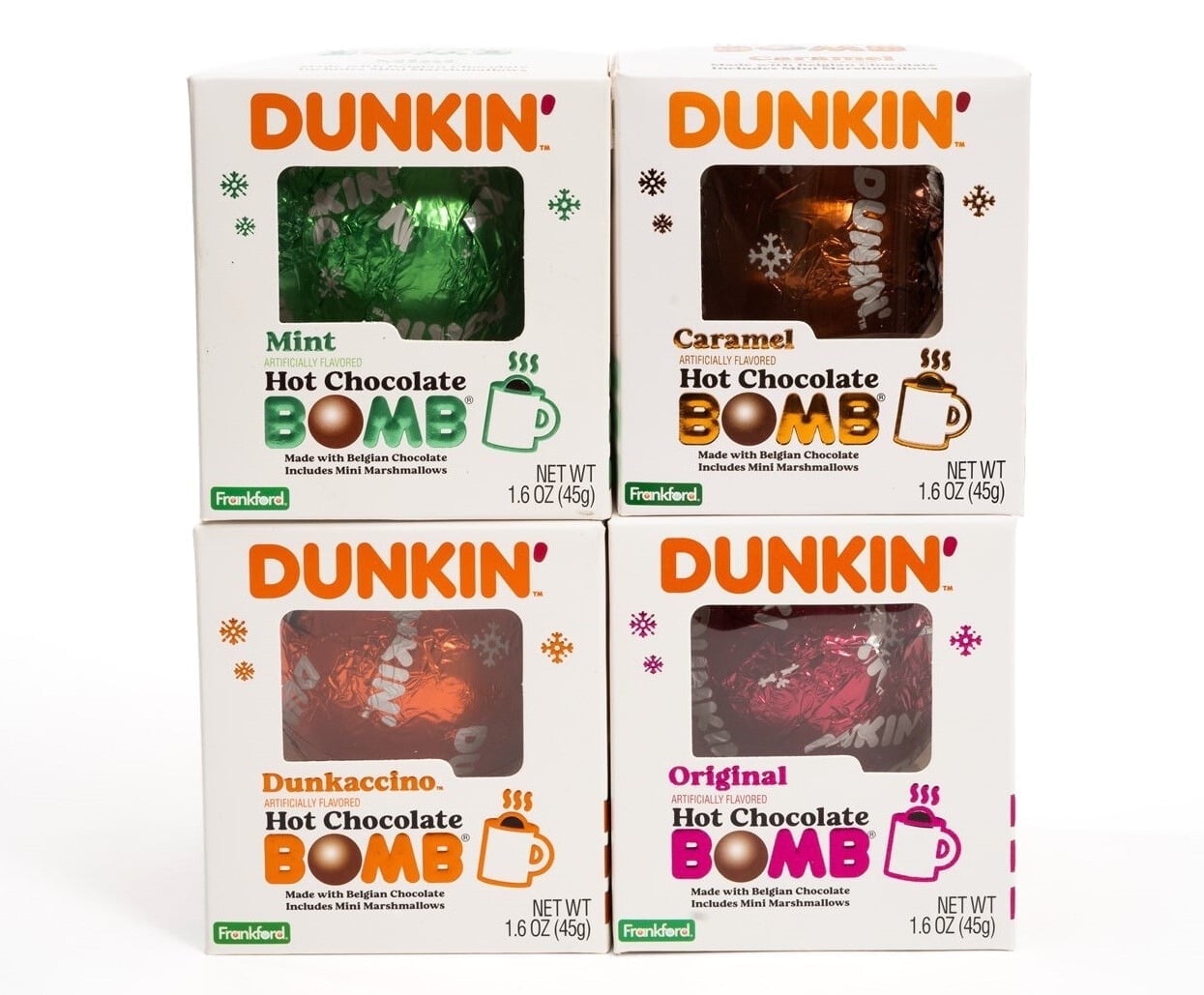 Dunkin' Hot Chocolate Bomb 4 Pack