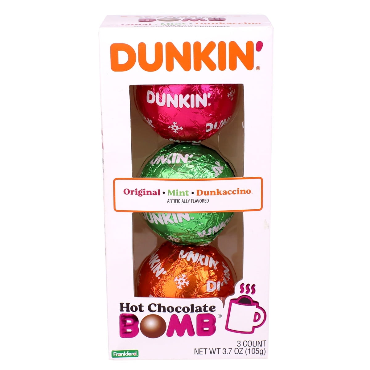 Walmart Black Friday Deals 2025 - Dunkin' Hot Chocolate BOMB® Assorted 3 Pack Gift Set by Frankford Candy