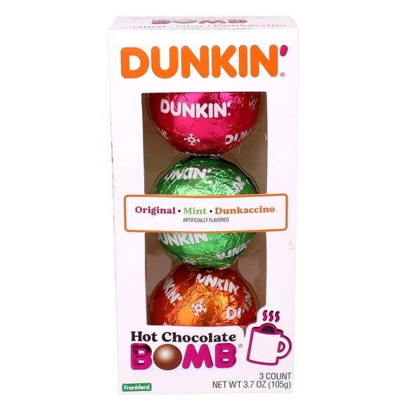 Dunkin' Hot Chocolate BOMB® Assorted 3 Pack Gift Set by Frankford Candy