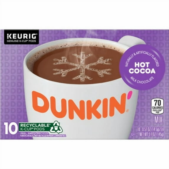 Dunkin Hot Cocoa K-Cup Pods - 0.51 oz - 10 ct