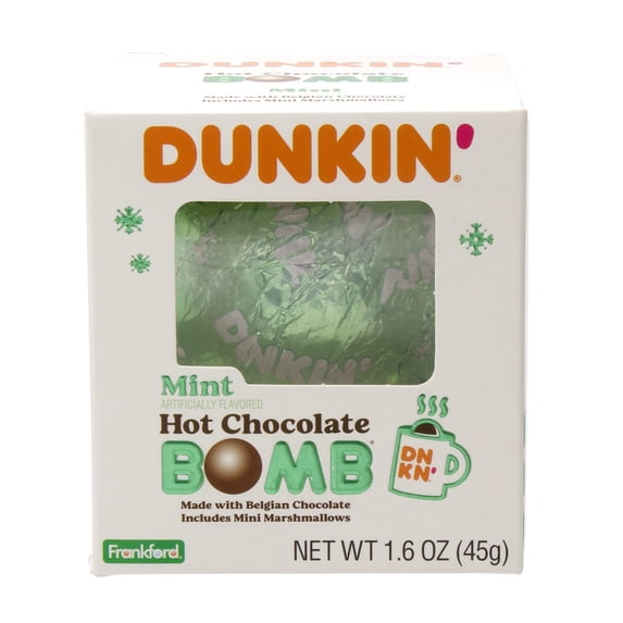 Dunkin Mint Hot Chocolate Bomb 1.6 oz.