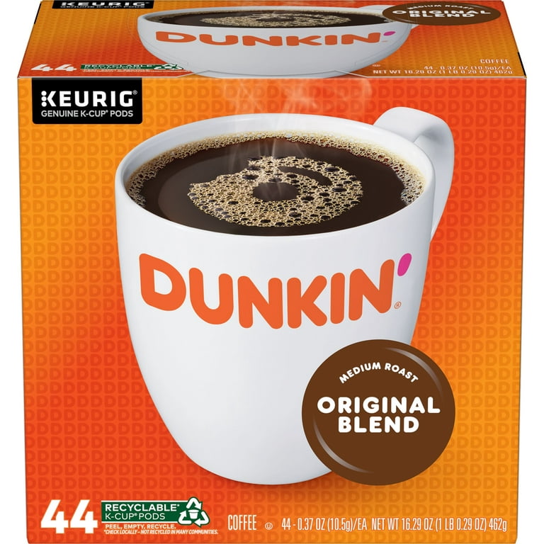 Dunkin' Original Blend Coffee, Medium Roast, Keurig K-Cup Pods, 44