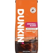 Dunkin’ Original Blend Whole Bean Coffee, Medium Roast, 12 oz Bag