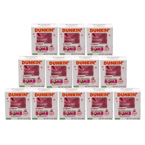 Dunkin' Original Hot Chocolate BOMB, 12 Pack, By Frankford Candy