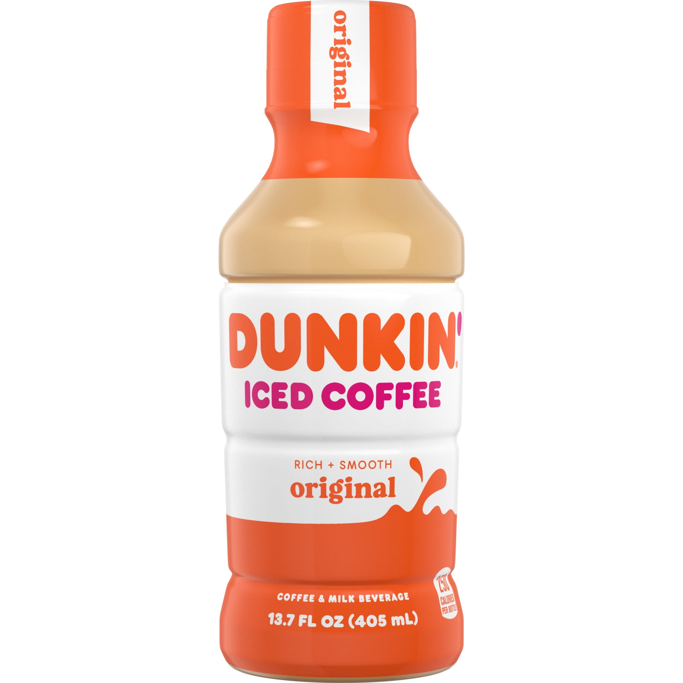 Dunkin' Original Iced Coffee, 13.7 fl oz Bottle