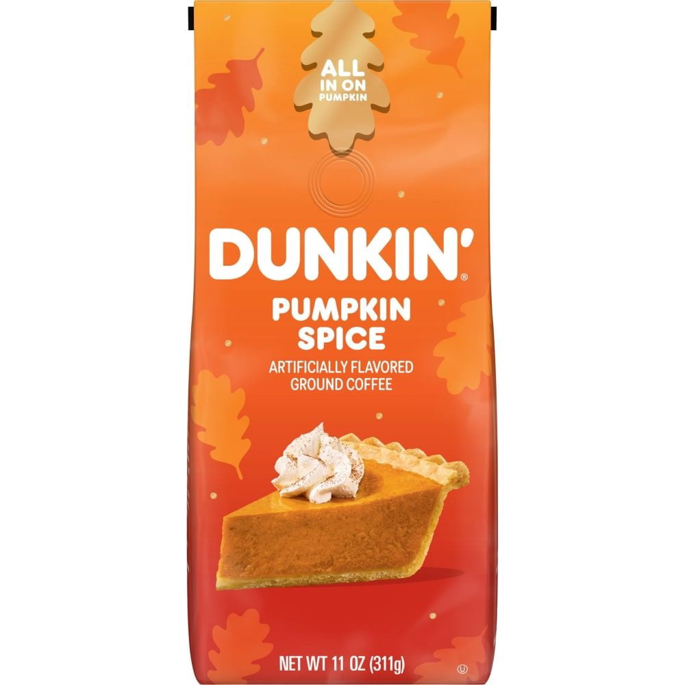 Dunkin Pumpkin Spice Ground Coffee 11 oz - Pack of 3