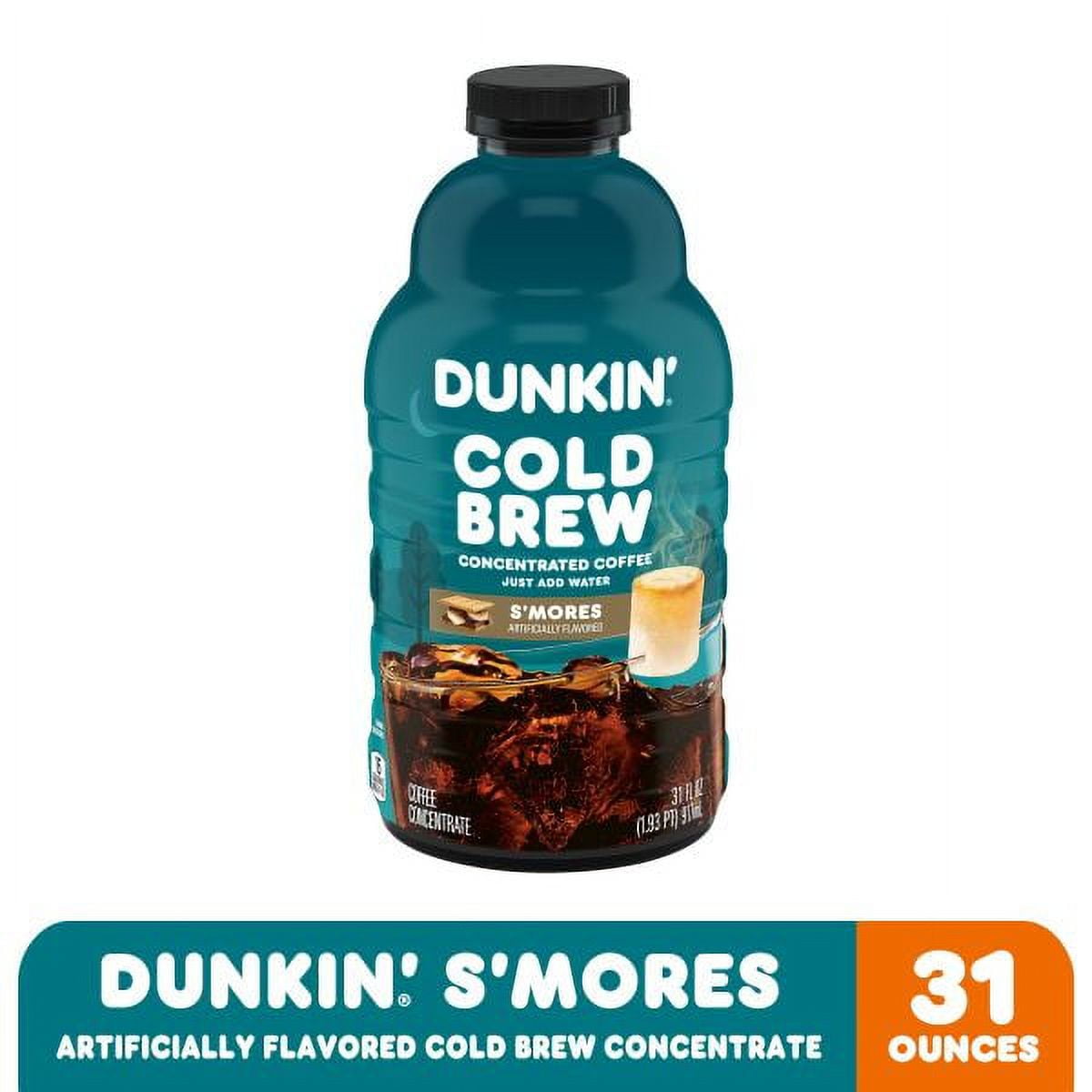 Dunkin’ S’mores Artificially Flavored Cold Brew Concentrate, 31 oz. Bottle