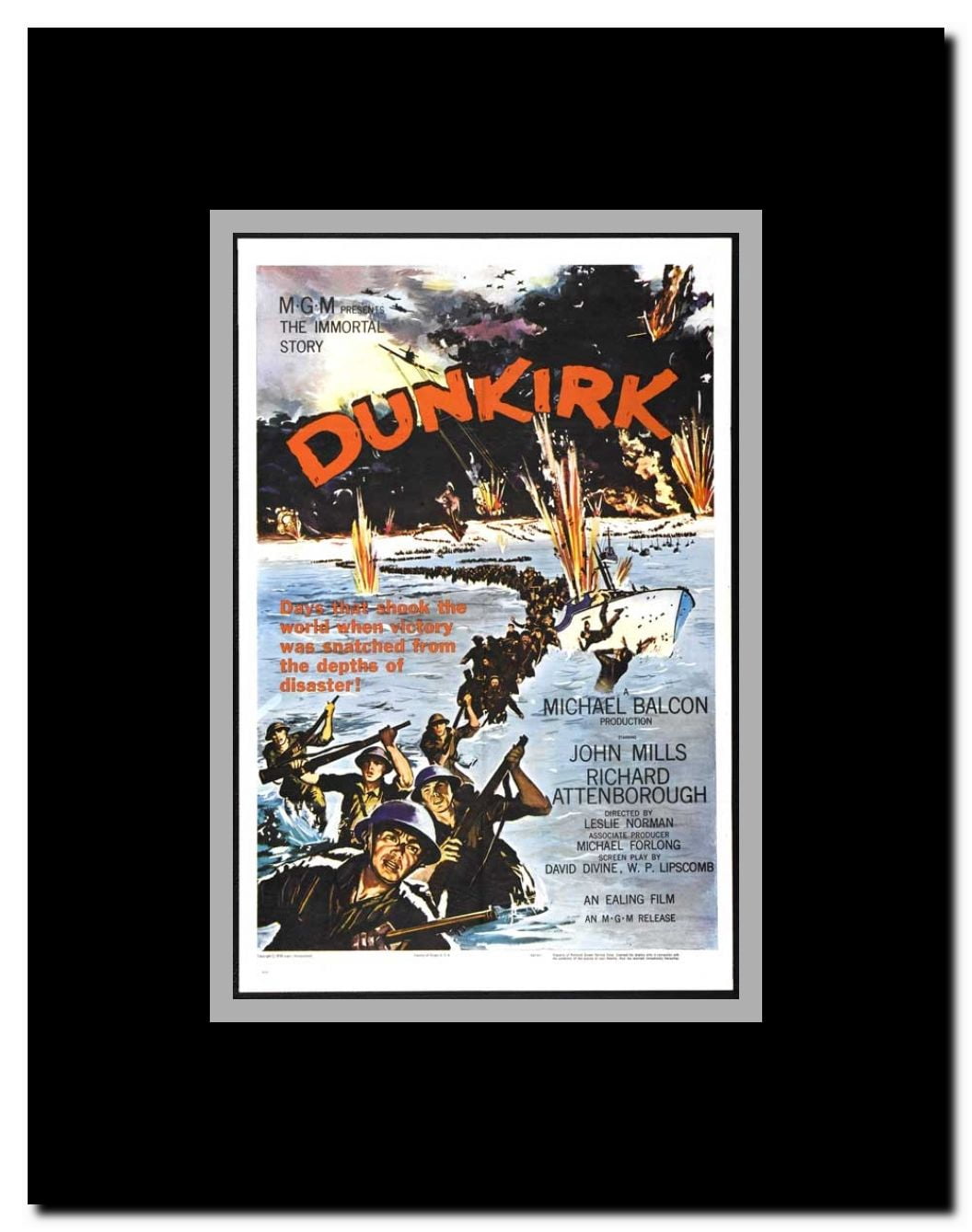 Dunkirk Framed Movie Poster