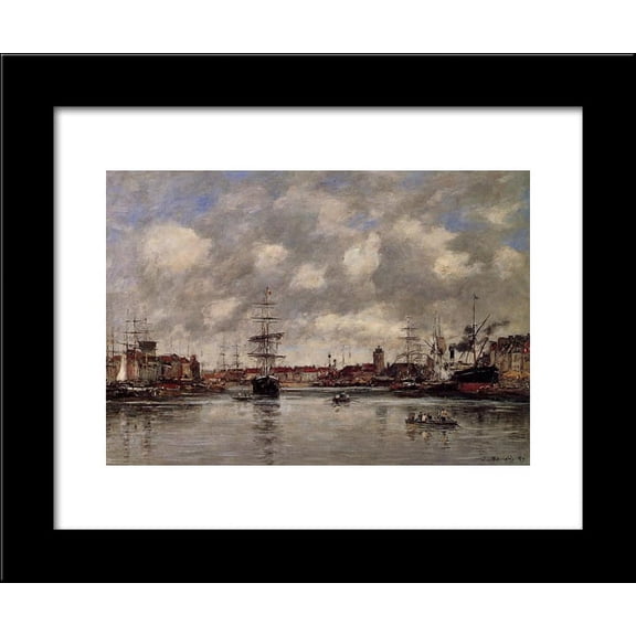 Dunkirk, the Holland Basin 20x24 Framed Art Print by Eugene Boudin