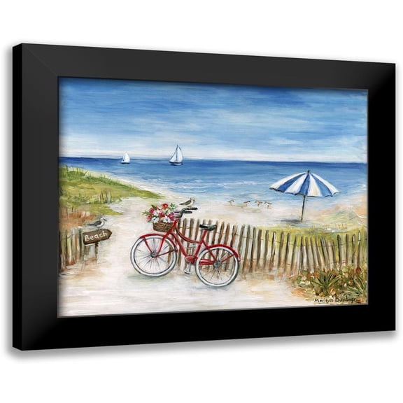 Dunlap, Marilyn 14x12 Black Modern Framed Museum Art Print Titled - Beach Ride II