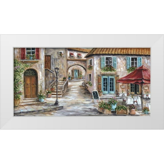 Dunlap, Marilyn 14x9 White Modern Wood Framed Museum Art Print Titled - Pizzeria Trattoria