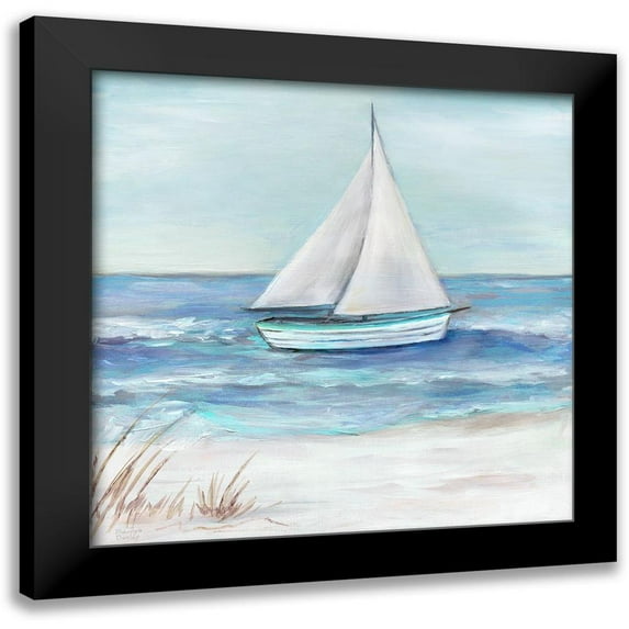 Dunlap, Marilyn 20x20 Black Modern Framed Museum Art Print Titled - Gulf Shores I