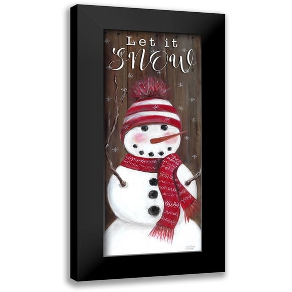 Dunlap, Marilyn 8x14 Black Modern Framed Museum Art Print Titled - Let It Snow