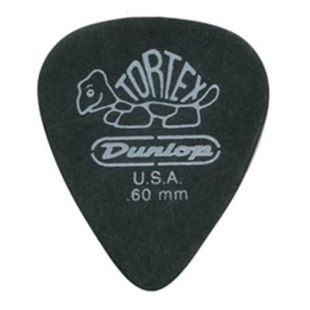 Dunlop 488R.60 Tortex® Pitch Black, .60mm, 72/Bag [.60mm, 72 Pack]
