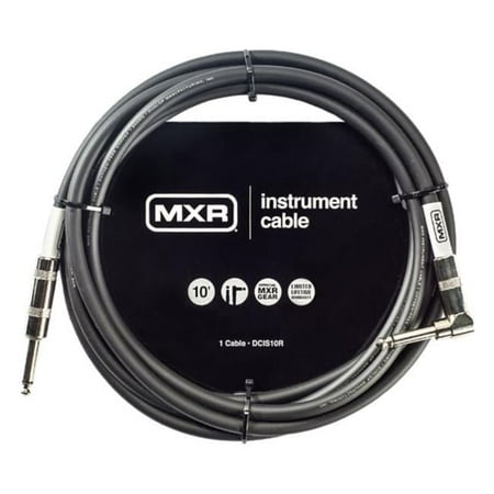 Dunlop 10 ft. MXR Right Angle Standard Instrument Cable
