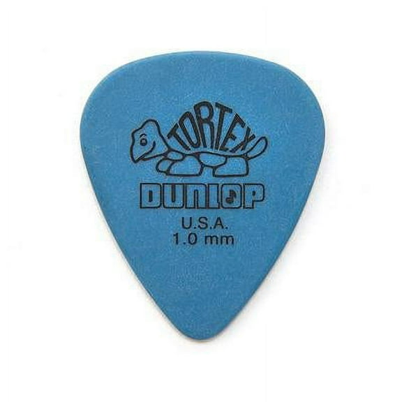 Dunlop 418P Tortex Blue Picks, 12 Pack (1.0)