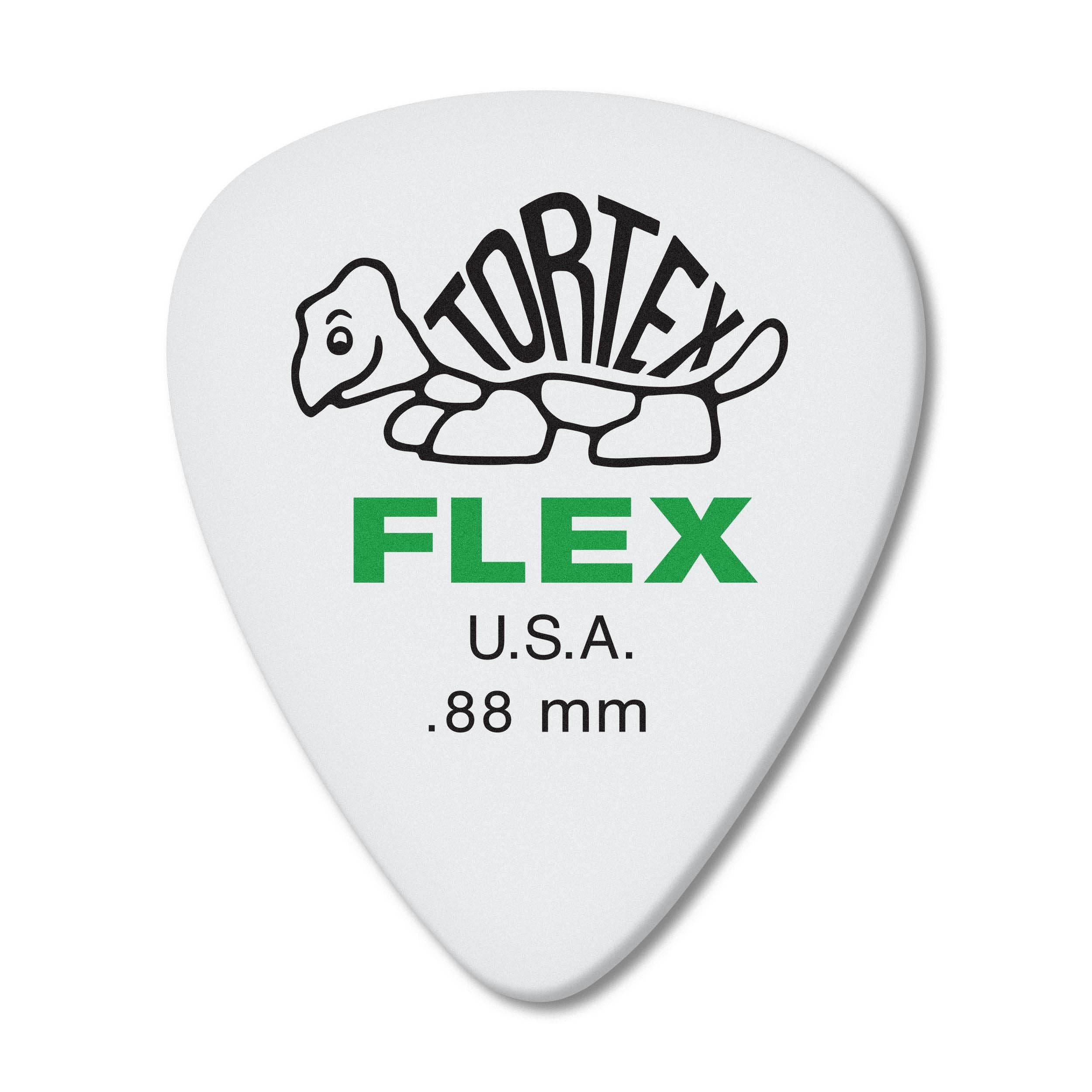 Dunlop 428 Tortex Flex Standard Guitar Picks - 72 Pack - .88mm