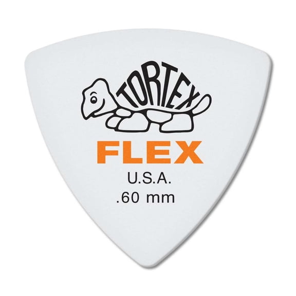 Dunlop 456 Tortex Flex Triangle Guitar Picks - 12 Pack - .60mm