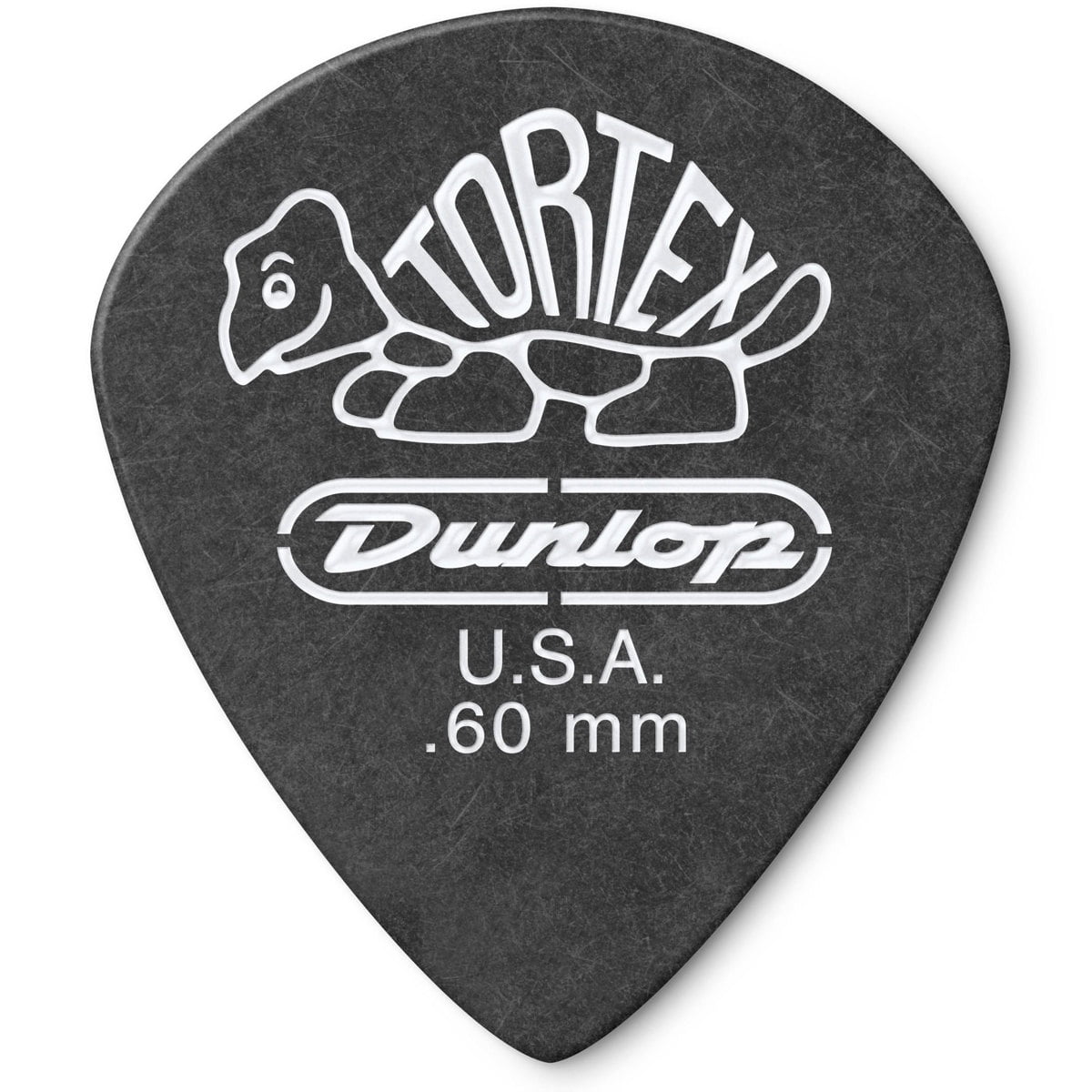Dunlop 482R.60 Tortex® Pitch Black Jazz III, .60mm, 72/Bag