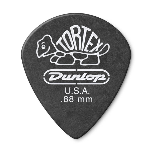 Dunlop 482R.88 Tortex® Pitch Black Jazz III, .88mm, 72/Bag