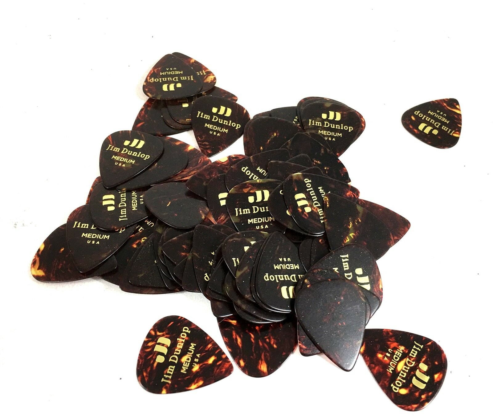 Dunlop Guitar Picks 72 Pack  Celluloid Shell Medium
