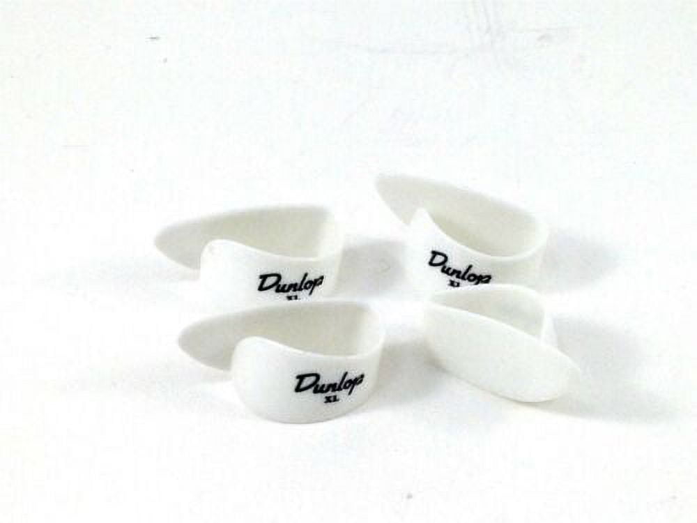 Dunlop 9004P Plastic Thumb Picks (4 Pack) Extra Large White