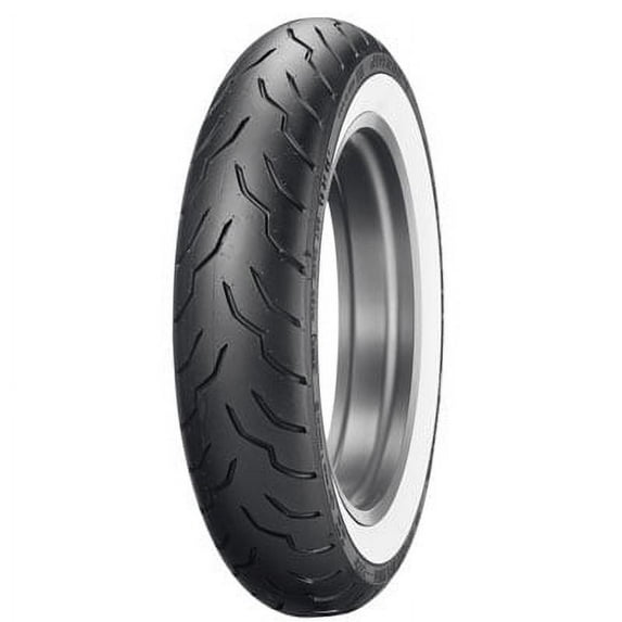 Dunlop American Elite Front Motorcycle Tire 130/90B-16 (67H) Wide White Wall for Kawasaki Vulcan Voyager VN1700 2009-2013