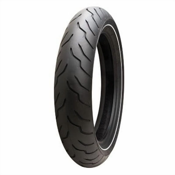Dunlop American Elite Front Motorcycle Tire MT90B-16 (72H) Narrow White Wall for Harley-Davidson Electra-Glide Standard FLHT/I 2004-2008