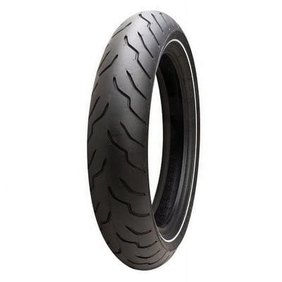 Dunlop American Elite Front Motorcycle Tire MT90B-16 (72H) Narrow White Wall for Harley-Davidson Electra-Glide Ultra Classic FLHT/C/U/I 1999-2008