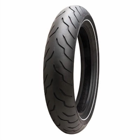Dunlop American Elite Front Motorcycle Tire MT90B-16 (72H) Narrow White Wall for Harley-Davidson Softail Fat Boy FLSTF 1990-2003