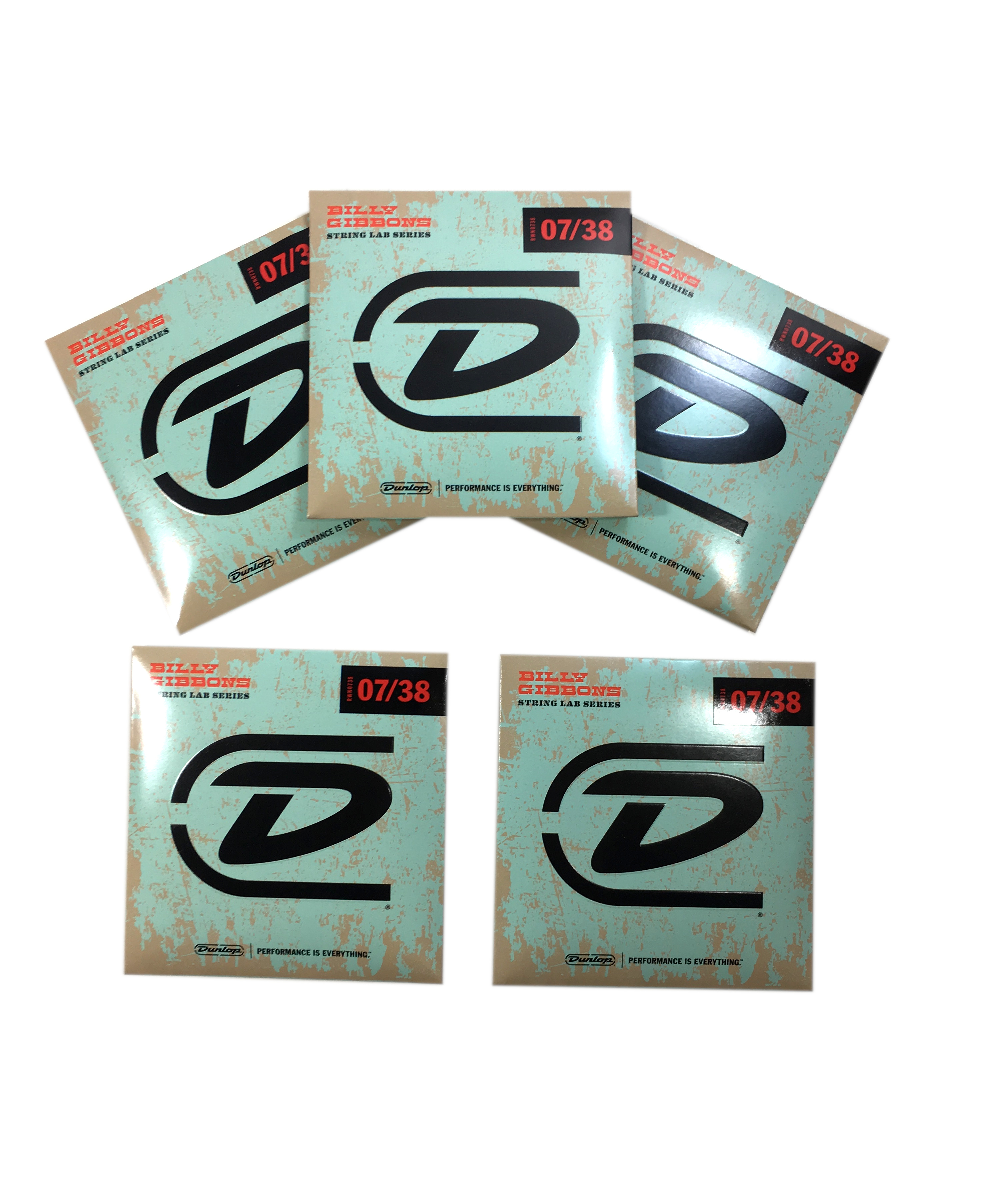 Dunlop Billy Gibbons Electric Guitar Strings - 5 Sets  07-38 (form Rev Willy)