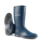 DUNLOP Sport - Rain boots for Women & Girls - Waterproof rubber boots made from PVC - Fashionable Garden boots - Durable & Lightweight - Blue   Size 11
